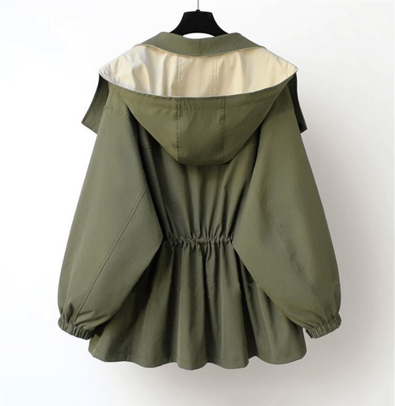 Cappotto alla moda con motivo rose