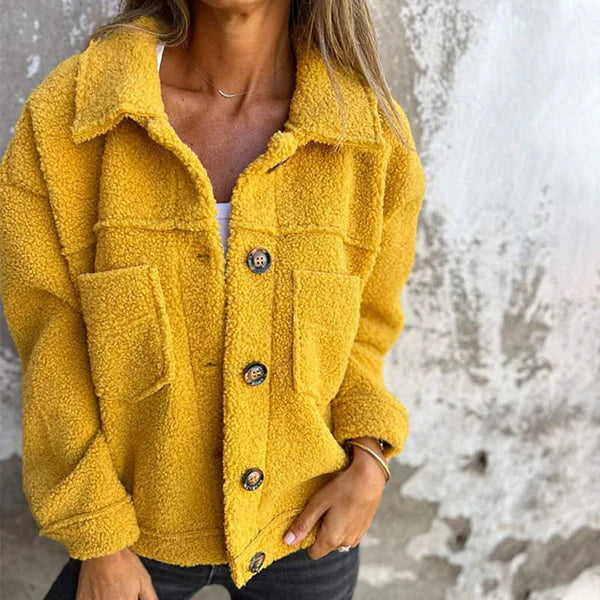 Claudia – Giacca Leggera in Bouclé con Rever neckline