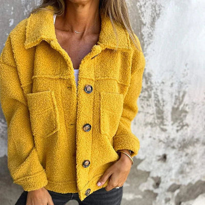 Claudia – Giacca Leggera in Bouclé con Rever neckline
