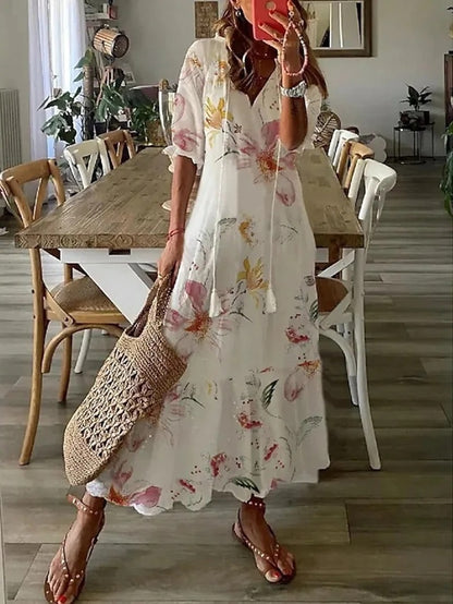 Dianna™ - Vestito Boho Elegante con Design per Coprire la Pancia e Comfort