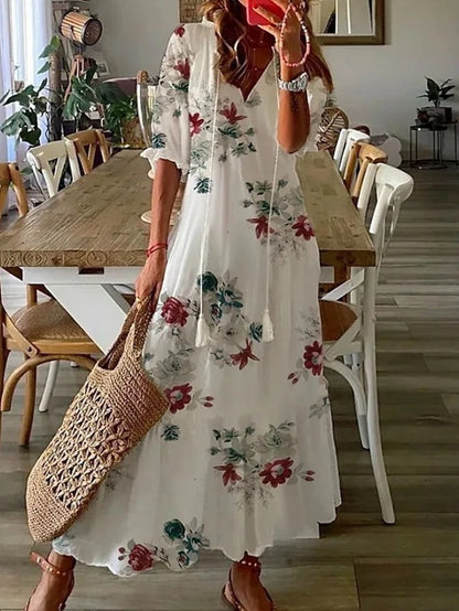 Dianna™ - Vestito Boho Elegante con Design per Coprire la Pancia e Comfort